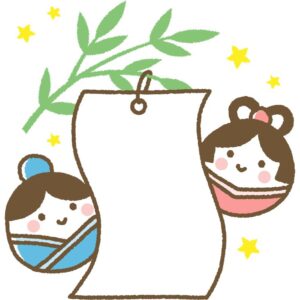 七夕飾りを届けに行きました☆